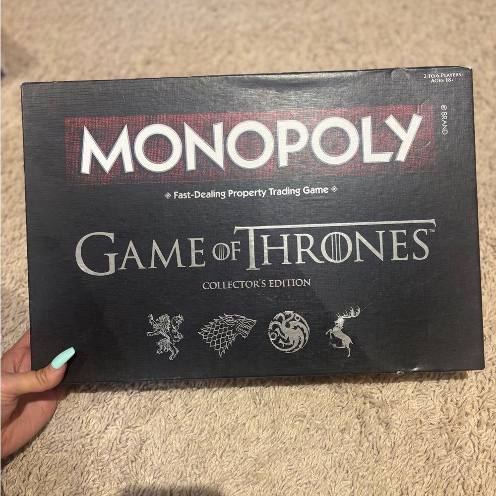 Black Game of Thrones Board Game Special Edition